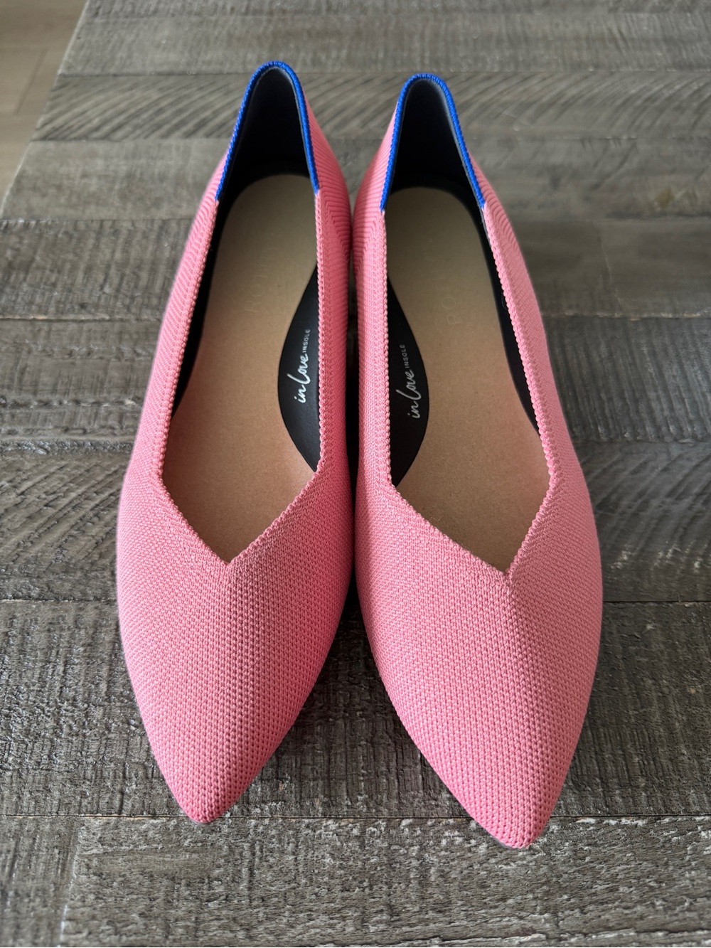 ROTHY’S High Point block heel pumps in Tulip Pink